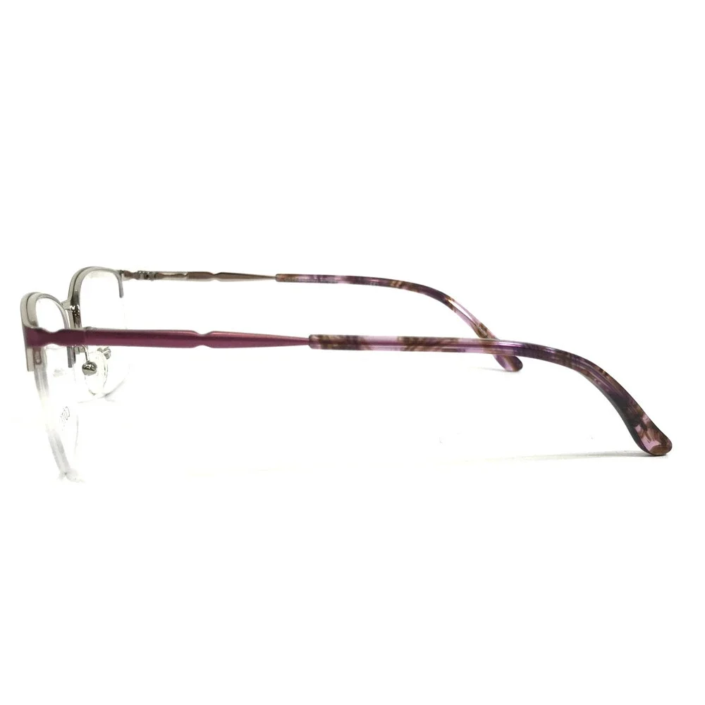 Cote D'azur Eyeglasses Frames CDA-380 C2 Purple Cat Eye Half Rim 53-17-138